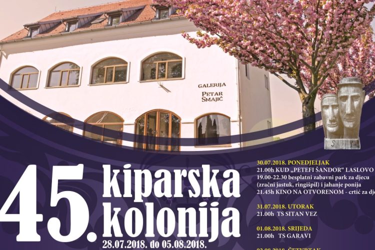 45. kiparska kolonija Ernestinovo, 2018
