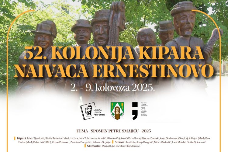 52. Kolonija kipara naivaca Ernestinovo: kiparstvo, kultura i koncerti pod slavonskim nebom